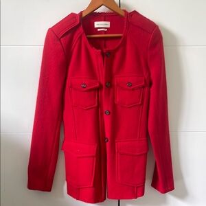 Isabel Marant Red Blazer with Classic Collar